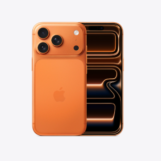 Apple iPhone 17 Pro 6.3" LTPO Super Retina XDR OLED, 120Hz, Apple A19 Pro (3 nm), 48 MP, f/1.6, IP68, iOS 26, PD2.0, 50% in 20 min