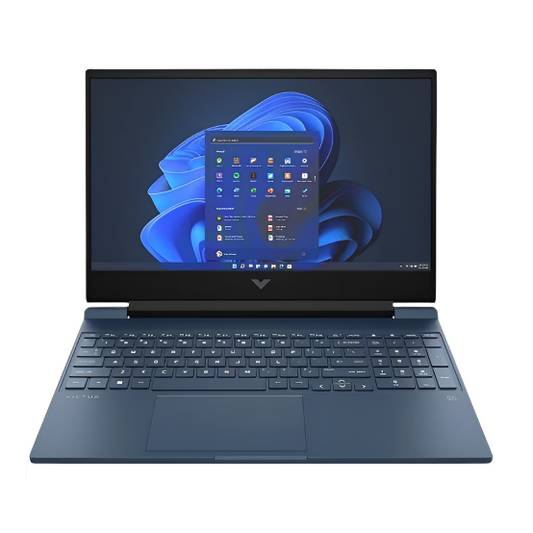 HP Victus 15-FA0033DX Laptop, Intel Core i5-12450H, 512GB PCIe NVMe M.2 SSD, 8GB RAM, 15.6 Inch, FHD IPS 144Hz Display, NVIDIA GeForce RTX 3050 4GB, Windows 11- Blue