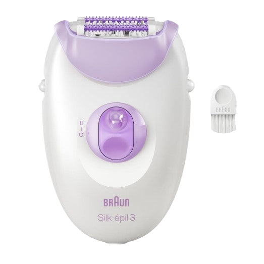 Braun Silk-epil 3 Corded Epilator - SkinSpa -Cleaning Brush, Smart Light, Corded