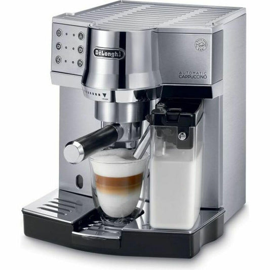 Delonghi Pump Espresso Coffee Machine, 15 Bar, Silver ,EC850.M, 1400W