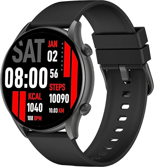 Kieslect kr calling smart watch black, 1.32 Inches, Always On Display