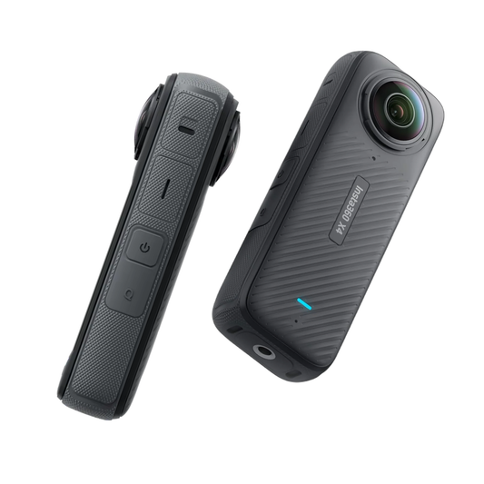 Insta360 X4 8k Waterproof 360 Action Camera, 4K Wide-Angle Video, Invisible Selfie Stick Effect, Removable Lens Guards, 135 Min Battery Life, AI Editing, Stabilization, for Sports, Travel, Outdoor