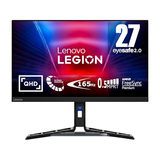 Lenovo Legion R27q-30 27 Inch, QHD Gaming Monitor with Eyesafe (IPS Panel, 180Hz (OD), 0.5 MPRT, HDMI, DP,FreeSync™ Premium, HDR400, Integrated Speakers)