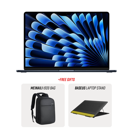 Apple MacBook Air With M3 Chip, 13 inch, Apple M3 chip with 8‑core CPU, 10‑core GPU, 16‑core Neural Engine, 35W Dual USB-C Port Compact Power Adapter