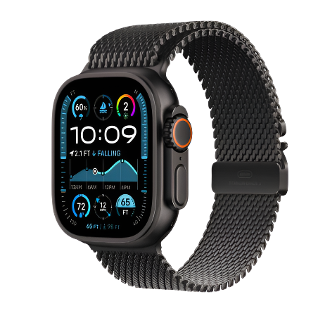Apple Watch Ultra 2 Milanese (New Edition) 49mm titanium, Always-On Retina display, S9 SiP, 100M Water resistant