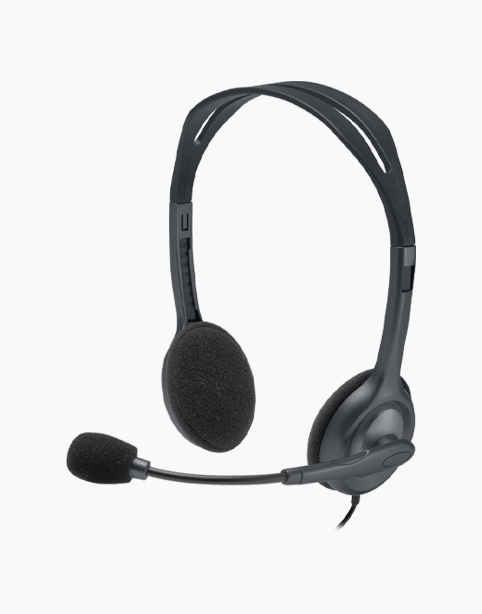 Logitech® Stereo Headset H111 Headphone - Black