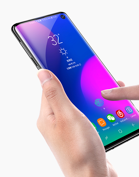 2pc Baseus 0.15mm Full-Screen Curved anti-explosion For S10 Support Finger scan