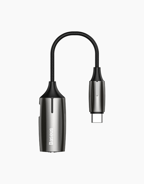 Baseus L60 2-in-1 Type-C To Type-C & 3.5mm Female Adapter Tarnish