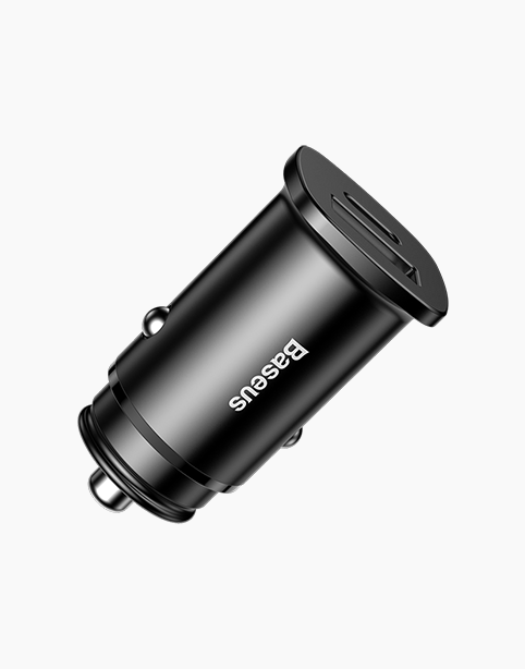 Baseus Square Metal Car Adapter USB + PD 30W Fast Charging QC3.0 & 4.0