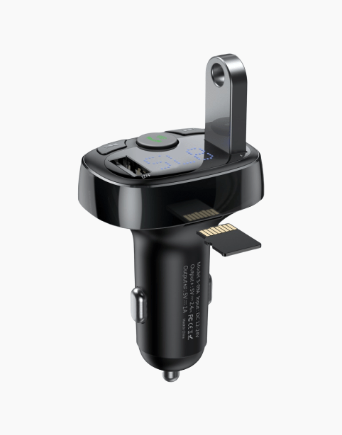 Car Bluetooth MP3 Player + Charger Baseus T Shaped S-16 Black OS Car Bluetooth MP3 Player + Charger Baseus T Shaped S-16 Black OS
