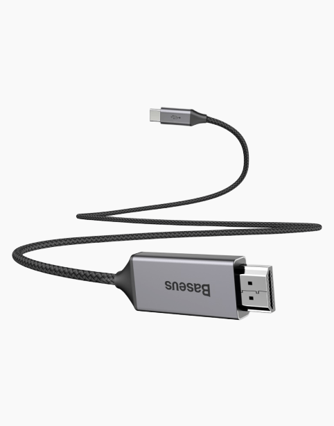 Baseus Video Type-C Male To HD4K ( HDMI ) Male Adapter Cable 1.8M Space Gray