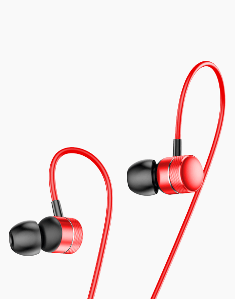 Baseus Encok H04 Sport Wired Stereo Earphone Black/Red
