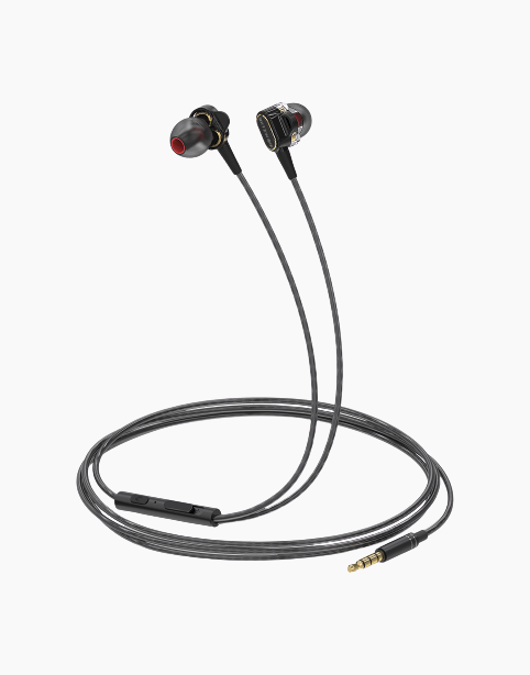 BlitzWolf® BW-ES4 Dual Graphene Dynamic Driver In-ear With Mic, iPX5