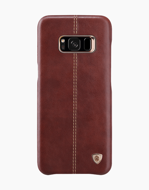 Nillkin Englon Series Premium Leather Slim Back Cover for Galaxy S8 Plus - Brown