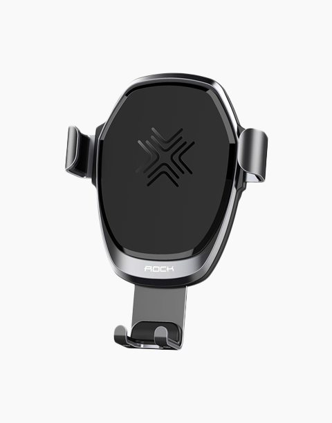 Gravity By Rock Fast Wireless Charger ( 10W ) + Car Holder - Gray
