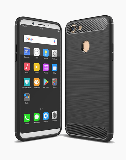 Armor By iPaky Flexible Slim Case Anti-fingerprint & Anti-shocks For Oppo F5 - Black