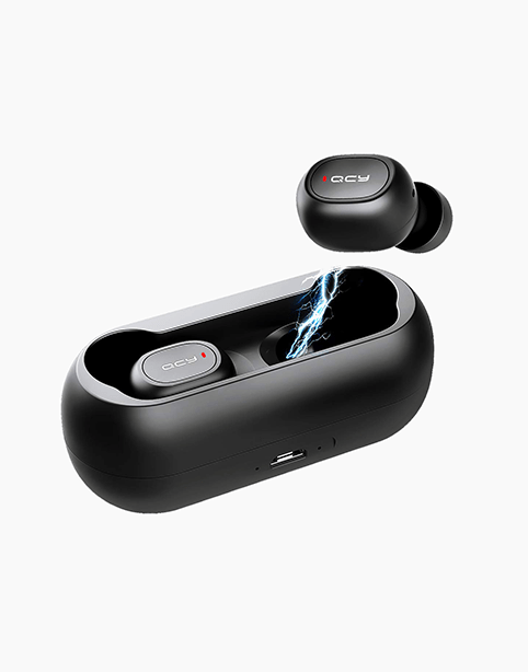 T1c By QCY Wireless Earbuds, Bluetooth 5.0, 3D Stereo Sound & IPX4 Splash-proof