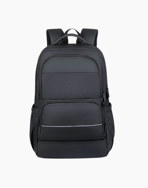 Rahala 2203 شنطة لابتوب 15.6 بمنافذ متعددة مع مخرج USB- لون اسود