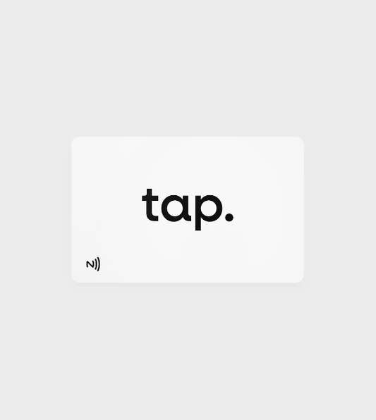Tap NFC Business Card - Share Everything With A Tap - White