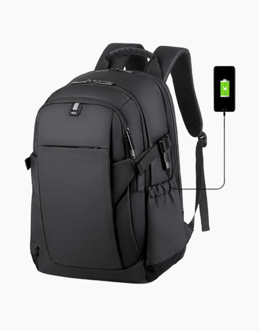 Meinaili Bag 2204, Backpack 17 Inch With iPad Pocket - Black