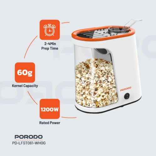 Porodo Lifetsyle 1200W Detachable Tank Popcorn Maker