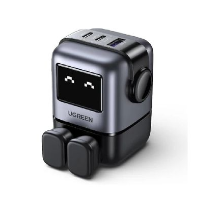 Ugreen Nexode RG 65W 3-Port Robot Gan Fast Charger - Black