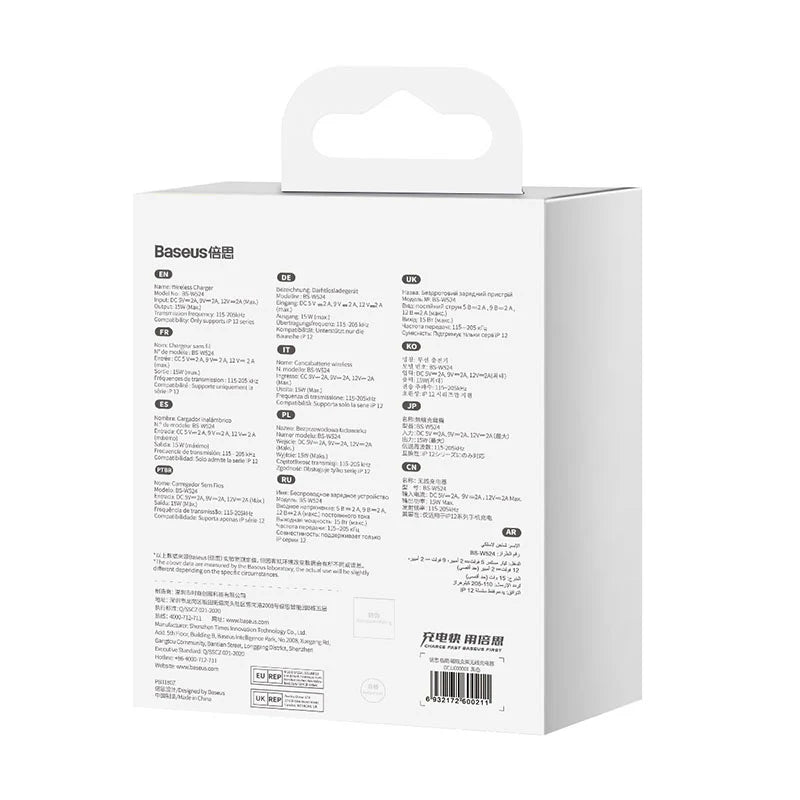 Baseus Simple Magnetic شاحن لاسلكي و ستاند يدعم MagSafe