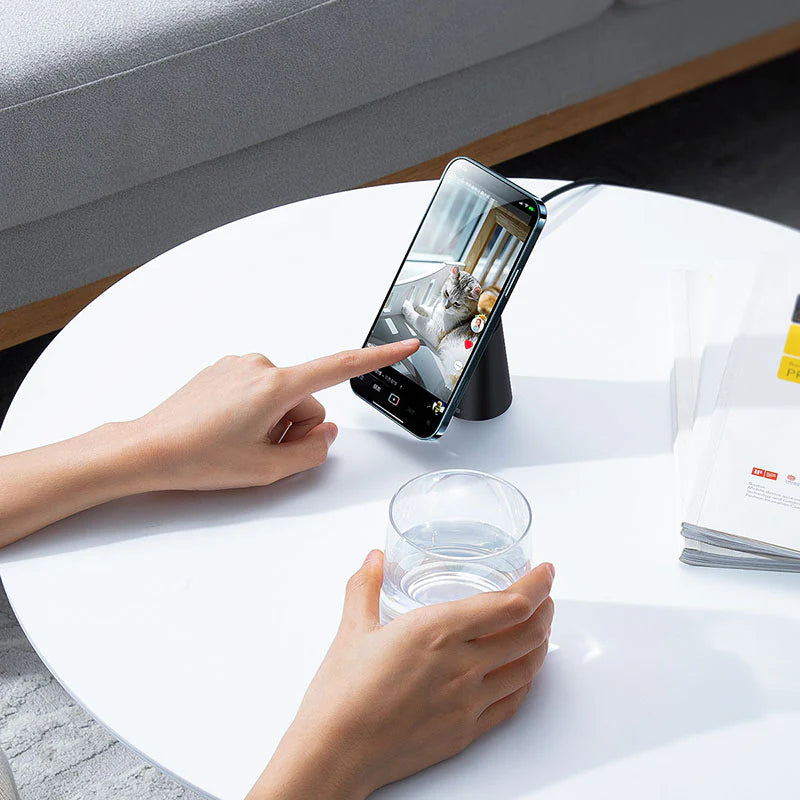 Baseus Simple Magnetic شاحن لاسلكي و ستاند يدعم MagSafe