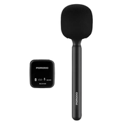 Porodo Two-Device Connect Handheld Lavalier Microphone - Black