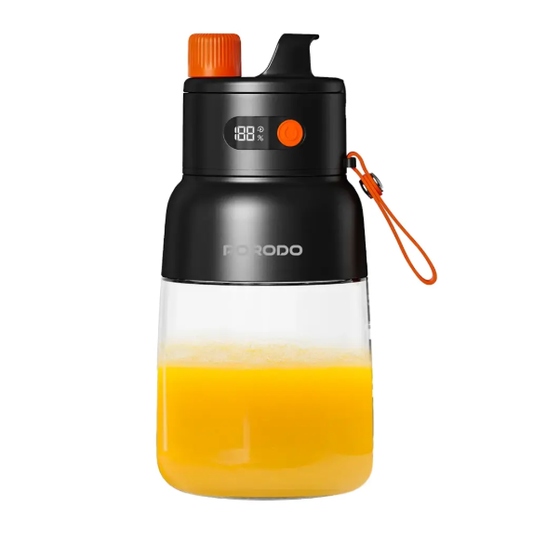 Porodo Lifestyle Blend & Sip Portable Blender - Black/Orange