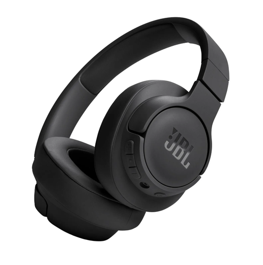 JBL Tune 720BT - Wireless Over-Ear Headphones with JBL Pure Bass Sound, Bluetooth 5.3, Up to 76H Battery Life and Speed Charge, Lightweight, Comfortable and Foldable Design, Black