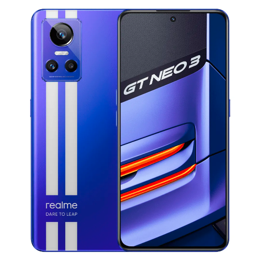 Realme GT NEO 3 - Dimensity 8100 5G Processor - 80W SuperDart Charge - Dedicated Display Processor - Racing Stripe Design - Sony IMX766 OIS Camera- 120Hz Reality Display