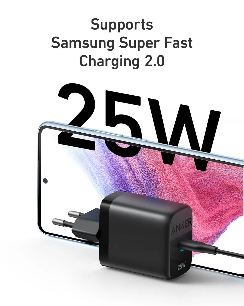 Anker 312 Wall Charger Ace 2, 25W Fast Charging