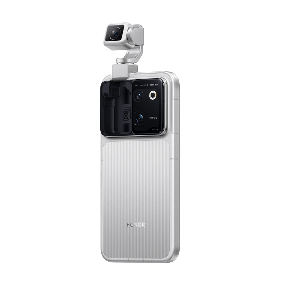 HONOR Robot Phone 5G, 6.31" OLED 120Hz, Snapdragon 8 Elite Gen 5, 200MP + 200MP + 50MP Camera, 50MP Selfie Camera, 7060mAh Battery, 120W Fast Charging, 50W Wireless Charging, MagicOS, AI Robotic Gimbal Camera, IP54