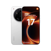 Xiaomi 17 Ultra 5G smartphone with 6.9-inch LTPO AMOLED display, triple Leica cameras, and sleek white design.