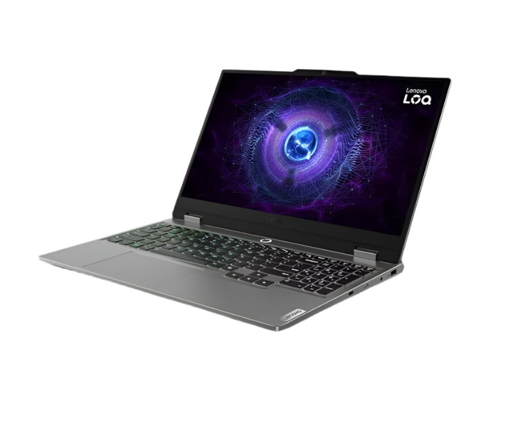 Lenovo LOQ 15IRX9 Gaming Laptop, Intel Core i5-13450HX, 512GB SSD M.2, 24GB RAM, 15.6 Inch, FHD, 144Hz, NVIDIA GeForce RTX 3050 6GB GDDR6 - Smartkoshk Stores