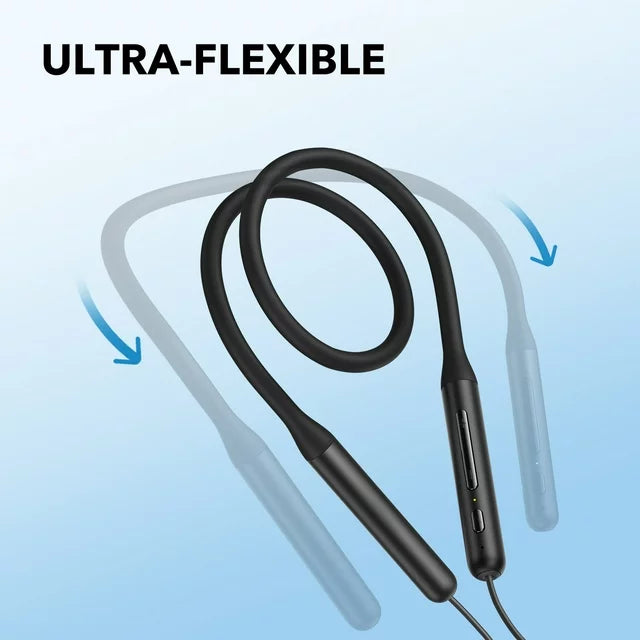 Anker Life U2i Wireless Neckband Headphones, 22-Hour Playtime, 10mm Drivers, IPX5, Black