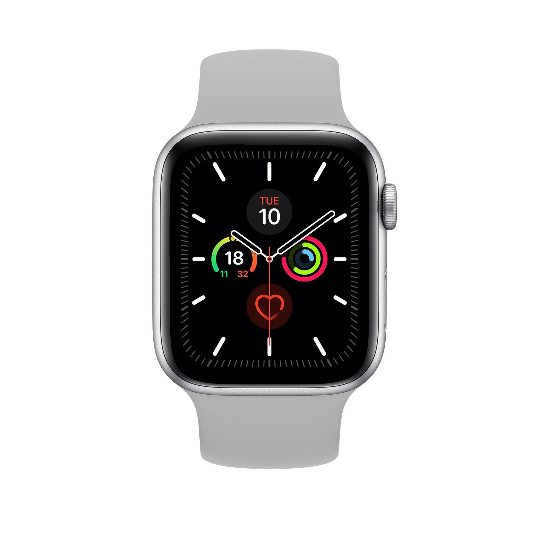 Coteetcl silicon solo loop nylon band for Apple Watch 42mm and 44mm shown on a smartwatch.