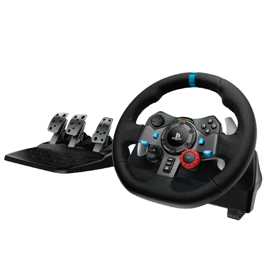 Logitech G29 Driving Force Racing Wheel PS5 PS4 PS3 Powered USB port Windows with Logitech G Gaming Driving Force Shifter Combo - Black