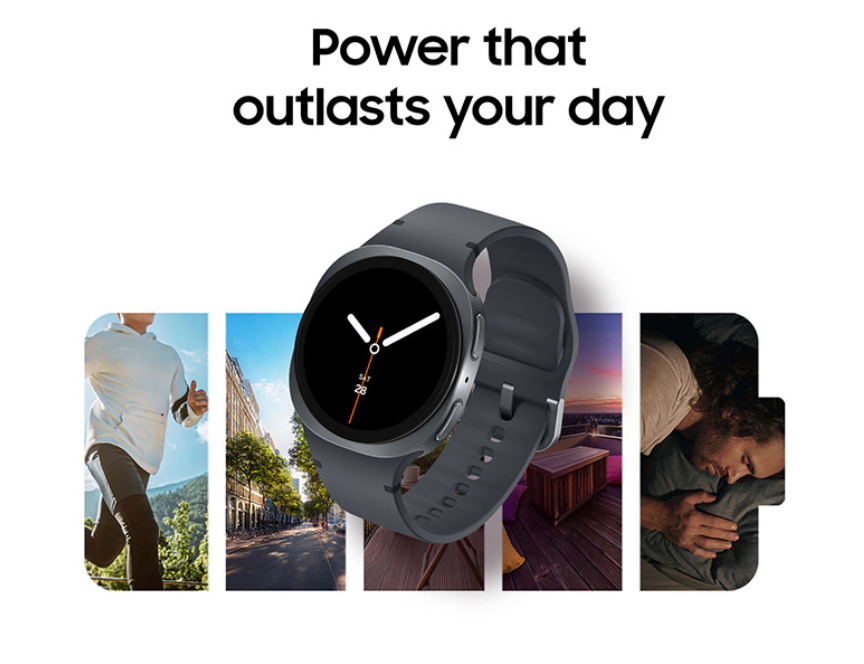 Galaxy Watch 8 44mm , Sport ,Graphite , Medium/Large , Bluetooth / Wifi