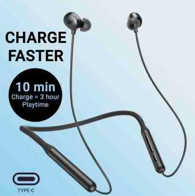 Anker Soundcore R500 ,Bluetooth Neckband features Up to 20hours of Playtime, 10mm Drivers, IPX5 Waterproof Technology.
