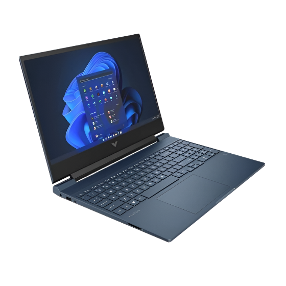 HP Victus ‎15-FA0033DX Laptop, Intel Core i5-12450H, 512GB PCIe NVMe M.2 SSD, 8GB RAM, 15.6 Inch, FHD IPS 144Hz Display, NVIDIA GeForce RTX 3050 4GB, Windows 11- Blue