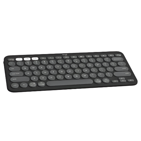 Logitech PEBBLE KEYS 2 K380s Slim, minimalist Bluetooth keyboard with customizable keys - Black