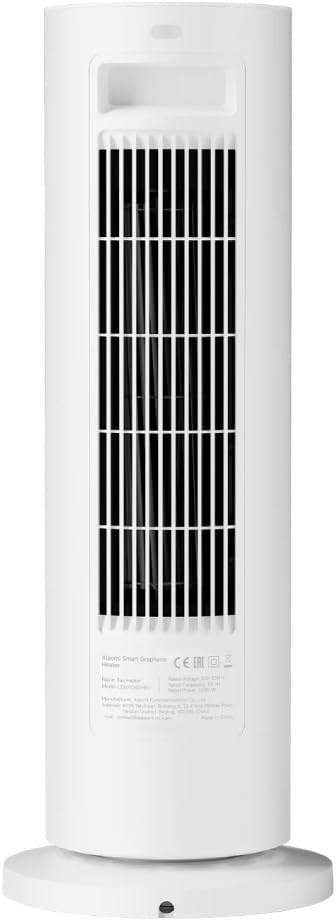 Xiaomi Smart Graphene Heater with touch panel, 2000W power, 70° oscillation, and rapid heating feature for indoor use.