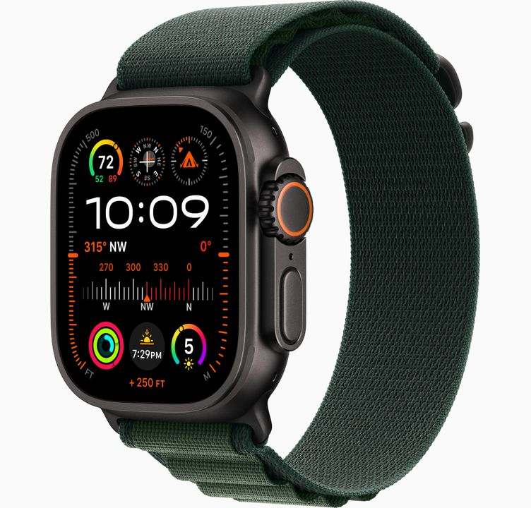 Apple Watch Ultra 2 (New Edition) 49mm titanium, Always-On Retina display, S9 SiP, 100M Water resistant