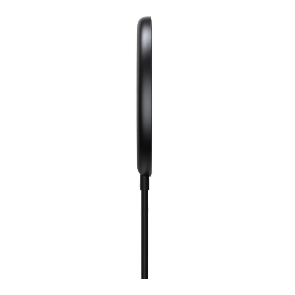 Baseus Simple Mini Magnetic Wireless Charger in black, compact design with magnetic alignment for easy device charging.