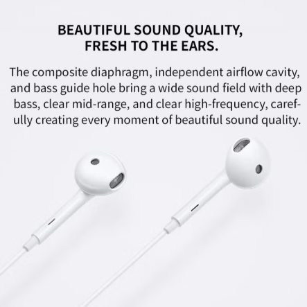 OPPO Headset USB Type C White