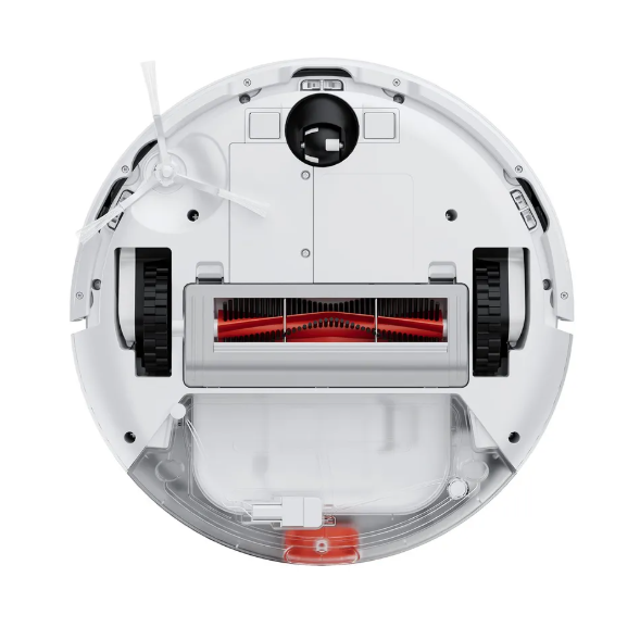 Xiaomi Robot Vacuum E10 in white, compact design with 35W motor and 2500mAh battery for efficient cleaning.