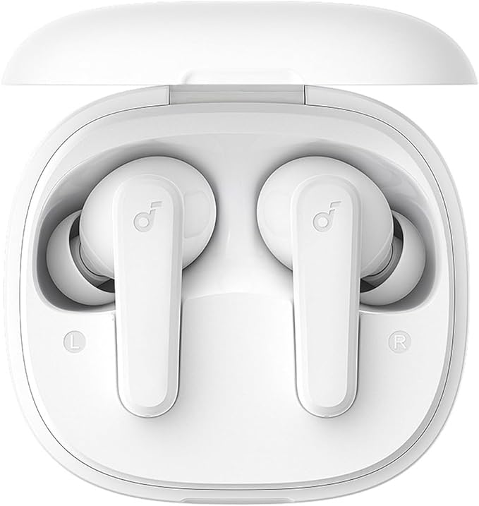 Anker Soundcore R50i | White True Wireless (TWS), Bluetooth 5.3, 30H Playtime, IPX5-Water Resistant