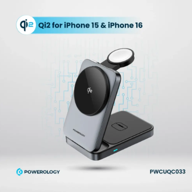 Powerology Qi2 Fast Charging Multi-Device Hub 15W